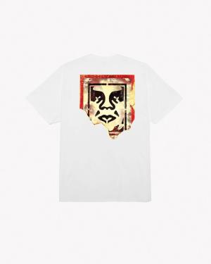 OBEY RIPPED ICON CLASSIC T-SHIRT165263782W