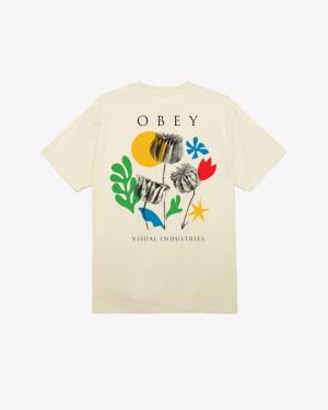 OBEY FLOWERS PAPERS SCISSORS CLASSIC T-SHIRT 165263777