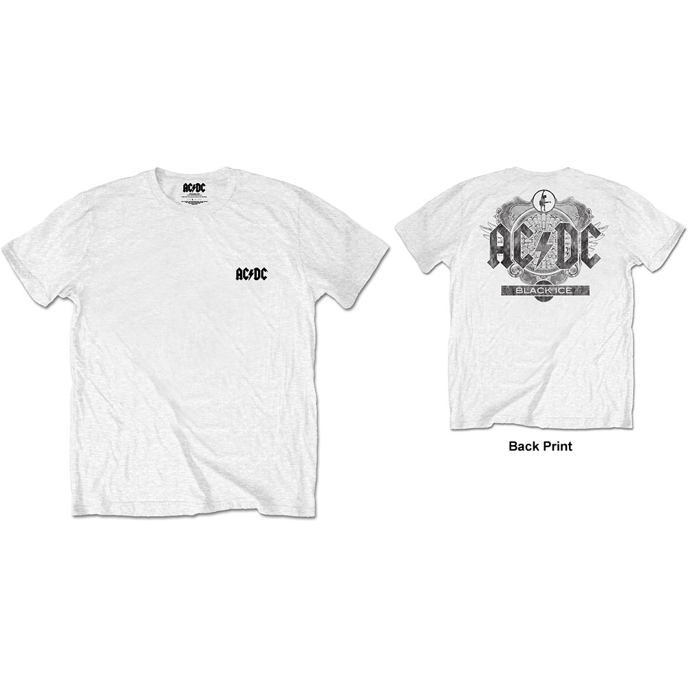 AC/DC Unisex T-Shirt: Black Ice  AC DC 10