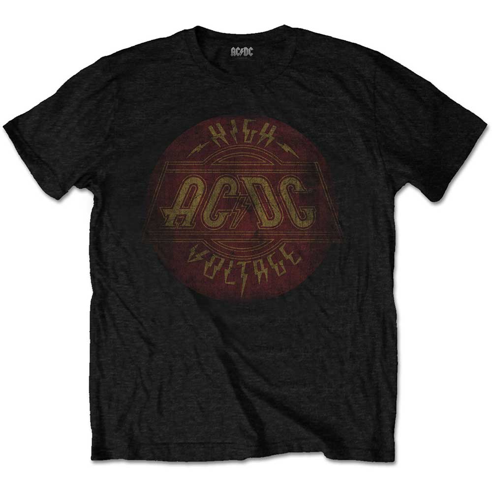   AC/DC Unisex T-Shirt: High Voltage Vintage AC DC 12