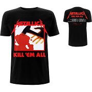 METALLICA UNISEX TEE: KILL 'EM ALL TRACKS (BACK PRINT) METALLICA 8