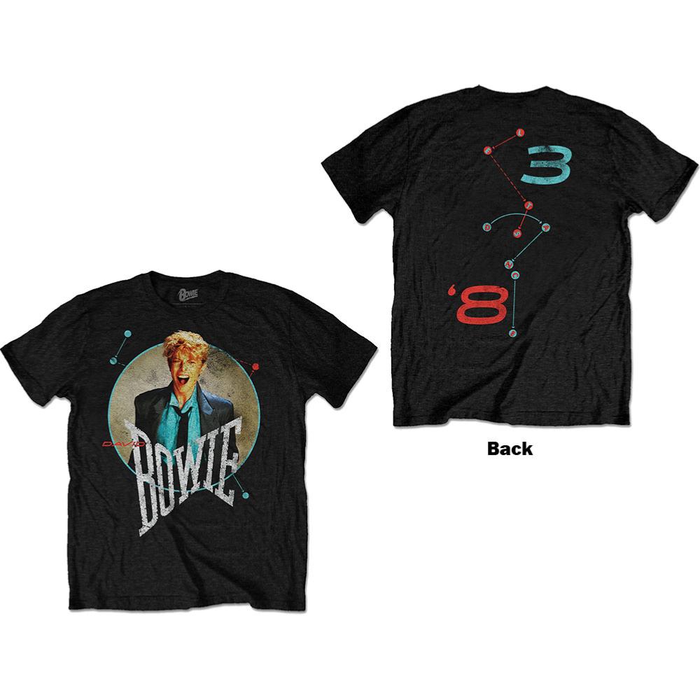 David Bowie Unisex T-Shirt: Circle Scream (Back Print) BOWIE 10