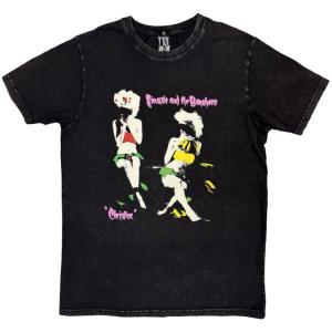 SIOUXSIE & THE BANSHEES UNISEX STONE WASH T-SHIRT: CHRISTINE (BLACK) SATB 1