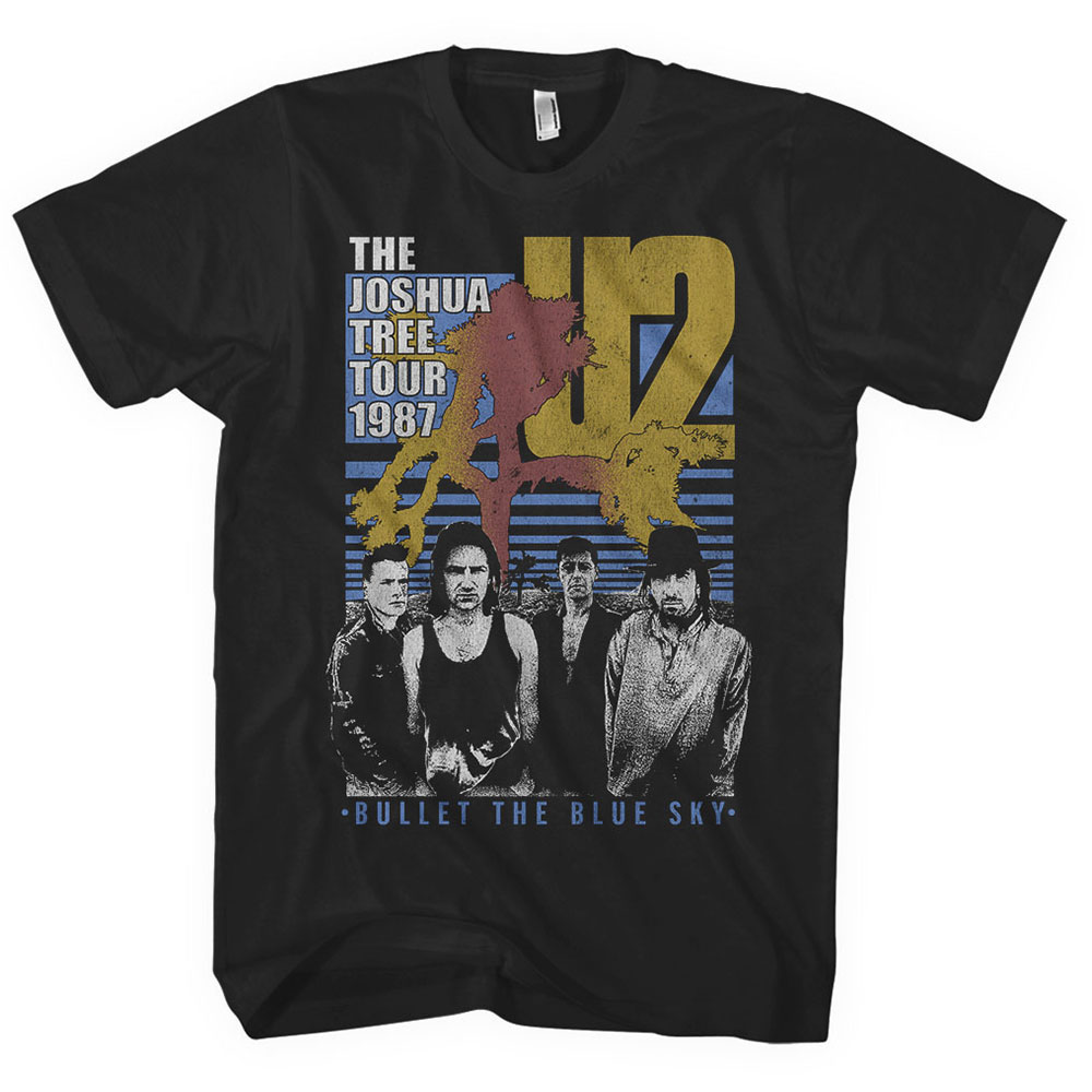   U2 UNISEX TEE: BULLET THE BLUE SKY U2 3