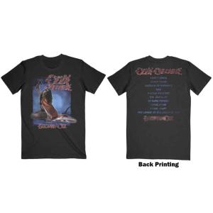 OZZY OSBOURNE UNISEX T-SHIRT: BLIZZARD OF OZZ TRACK LIST (BLACK) (BACK PRINT) OZZY 2
