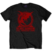 BLACK SABBATH UNISEX TEE: EUROPE '75 SABBATH 1