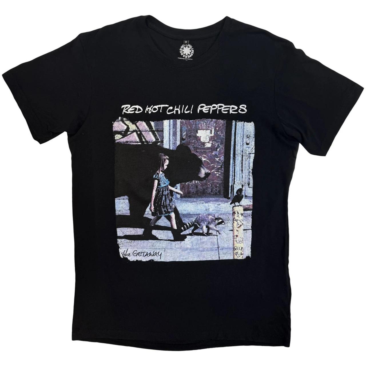 Red Hot Chili Peppers  Premium Carbon T-Shirt: The Getaway Tracklist (Black) (Back Print) RHCP 11