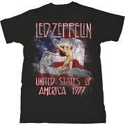  LED ZEPPELIN UNISEX TEE: STARS N' STRIPES USA '77. ZEPPELIN 1