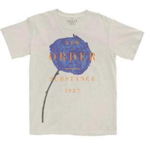 New Order Unisex T-Shirt: Spring Substance (Natural (Grey/White Mineral Wash)) (Wash Collection) NEW ORDER 1