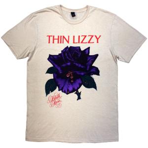 Thin Lizzy Unisex T-Shirt: Black Rose Tracklist (Natural) (Back Print)  THIN LIZZY 5