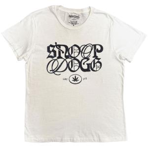 Snoop Dogg Unisex T-Shirt: Lettering Mash Up (White)  SNOOP DOGG 4