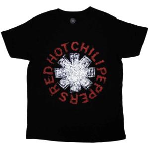Red Hot Chili Peppers Unisex T-Shirt: Scribble Asterisk (Black) RHCP 8