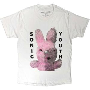 Sonic Youth Unisex T-Shirt: Dirty Bunny (White)   SONIC Y2