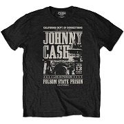 JOHNNY CASH UNISEX ECO-TEE: PRISON POSTER    J CASH R1