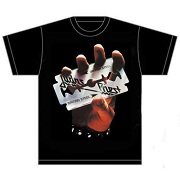 JUDAS PRIEST UNISEX TEE: BRITISH STEEL JUDAS 1