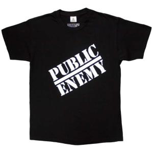 Public Enemy Unisex T-Shirt: Logo (Black) PUBLIC E1 