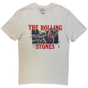 The Rolling Stones Unisex T-Shirt: Beggars Banquet Graffiti (Natural) STONES 24
