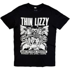 Thin Lizzy Unisex T-Shirt: Jailbreak Flyer Cleveland '76 (Black) (Back Print)   THIN LIZZY 6