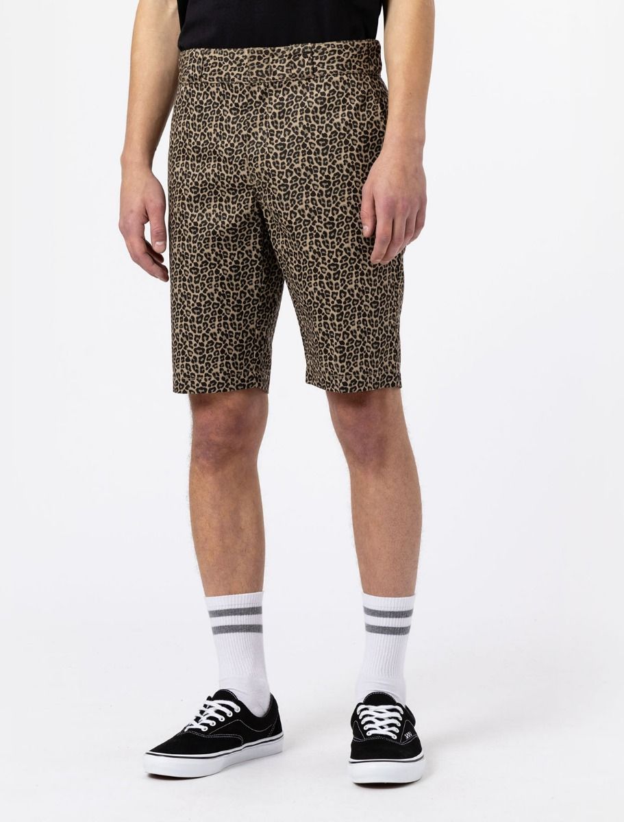 Dickies SILVER FIRS SHORT LEOPARD SILVER S1