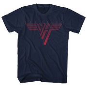   VAN HALEN UNISEX TEE: CLASSIC RED LOGO VAN HALEN 1