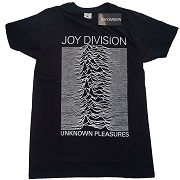   JOY DIVISION UNISEX T-SHIRT: UNKNOWN PLEASURES WHITE ON BLACK  JOY  5