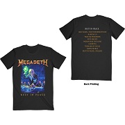  MEGADETH UNISEX T-SHIRT: RUST IN PEACE TRACK LIST (BACK PRINT)  MEGADETH 5