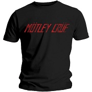  MOTLEY CRUE UNISEX TEE: DISTRESSED LOGO MOTLEY 2