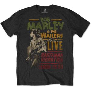       BOB MARLEY UNISEX T-SHIRT: RASTAMAN VIBRATION TOUR 1976 BOB MARLEY 3