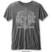 AC/DC UNISEX FASHION TEE: BLACK ICE (BURN OUT)   AC DC 1
