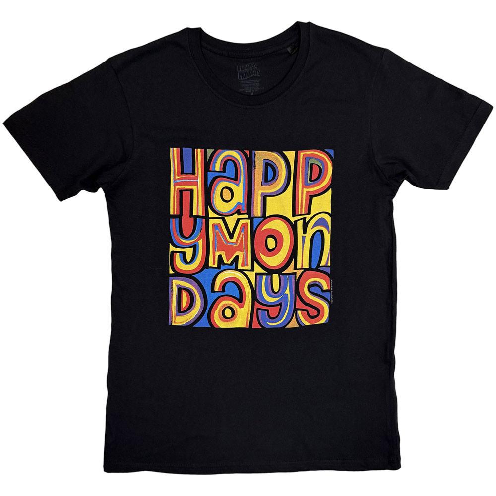  Happy Mondays Unisex T-Shirt: Greatest Hits (Black)  HAPPY M1     