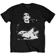 Lou Reed Unisex T-Shirt: Bleached Photo LOU REED