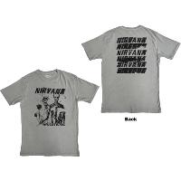 NIRVANA UNISEX T-SHIRT: INCESTICIDE STACKED LOGO (BACK PRINT)  NIRVANA 17