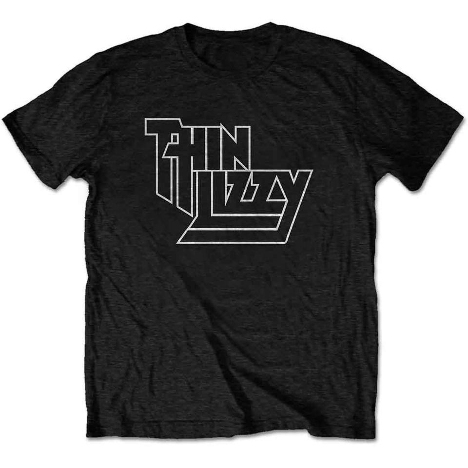  Thin Lizzy Unisex T-Shirt: Logo (Black)  THIN LIZZY 3