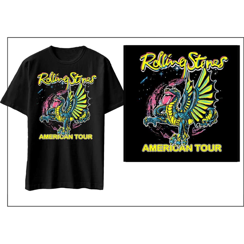 The Rolling Stones Unisex T-Shirt: American Tour Dragon STONES 15