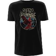 QUEENS OF THE STONE AGE UNISEX T-SHIRT: EAGLE  QOTSA 1