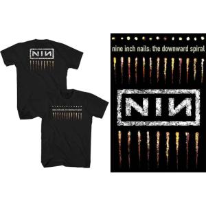 Nine Inch Nails Unisex T-Shirt: Downward Spiral (Back Print) NINE IN1