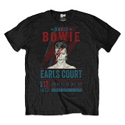  DAVID BOWIE UNISEX ECO-TEE: EARLS COURT '73 BOWIE R1