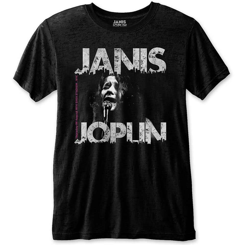   JANIS JOPLIN UNISEX T-SHIRT: SHEA '70 (ECO-FRIENDLY)  JANIS JOPLIN