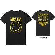  NIRVANA UNISEX T-SHIRT: FLOWER SNIFFIN (BACK PRINT)  NIRVANA 6