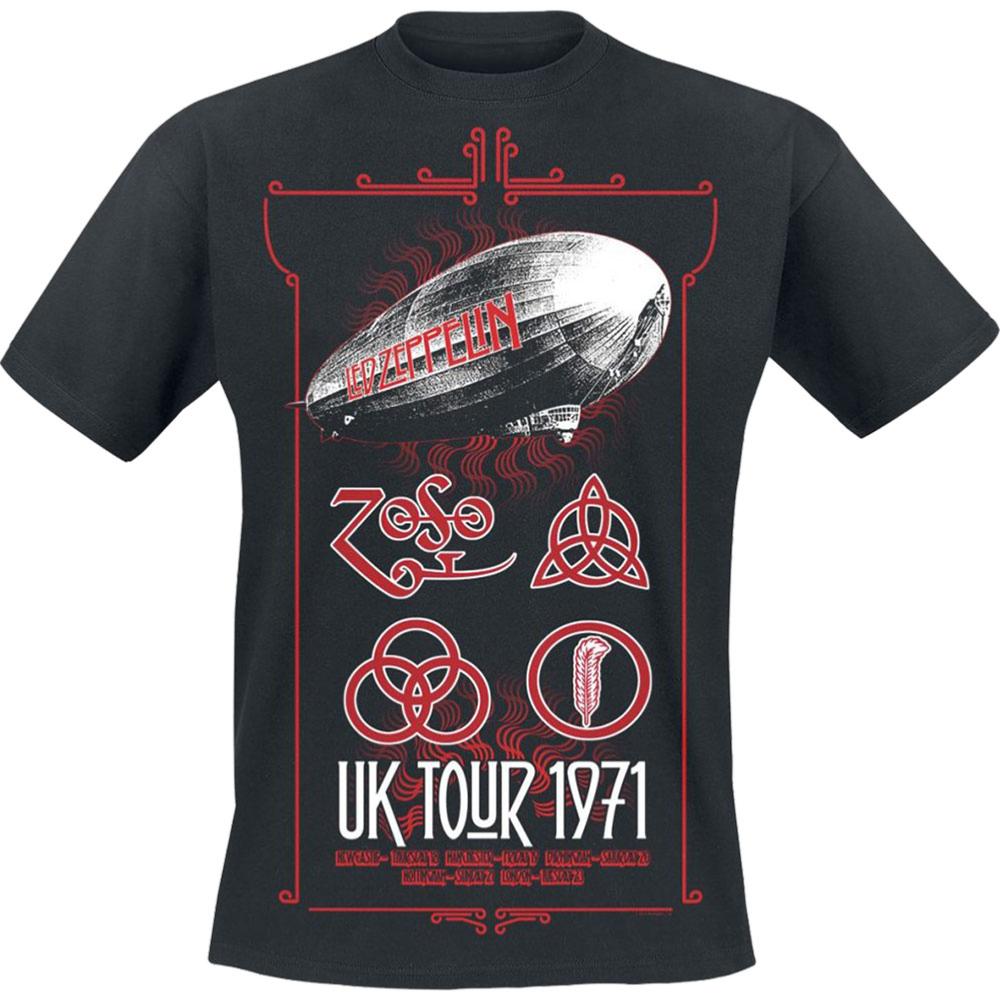  LED ZEPPELIN UNISEX TEE: UK TOUR '71. . ZEPPELIN 5