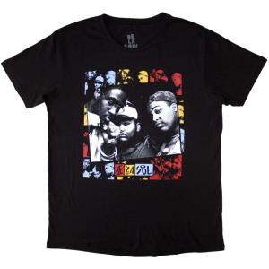 DE LA SOUL UNISEX T-SHIRT: COLLAGE (BLACK) DE LA SOUL 1