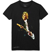  KURT COBAIN UNISEX T-SHIRT: GUITAR PHOTO COLOUR KURT COBAIN 4