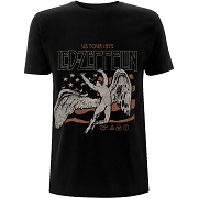   LED ZEPPELIN UNISEX T-SHIRT: US 1975 TOUR FLAG    ZEPPELIN 11