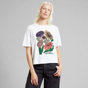  DedicatedT-shirt Vadstena Memphis Flowers White 22044