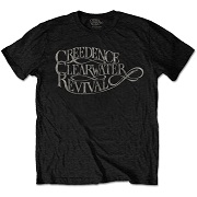 CREEDENCE CLEARWATER REVIVAL UNISEX TEE: VINTAGE LOGO CREEDENCE 2