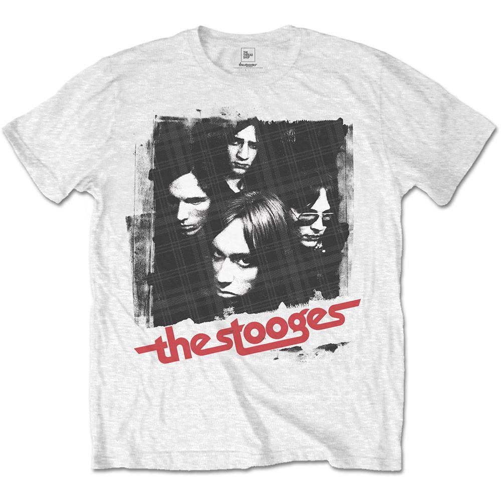 IGGY & THE STOOGES UNISEX TEE: FOUR FACES STOOGES 2 
