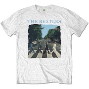    THE BEATLES UNISEX TEE: ABBEY ROAD & LOGO   THE BEATLES 3