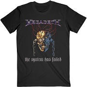  MEGADETH UNISEX TEE: SYSTEMS FAIL  MEGADETH 1