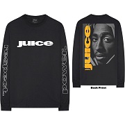 TUPAC UNISEX LONG SLEEVED T-SHIRT: RESPECT (BACK & SLEEVE PRINT) TUPAC L1 