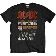 AC/DC UNISEX ECO-TEE: WEMBEY '79 AC DC R1